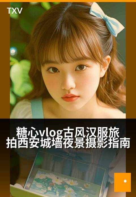 糖心vlog古风汉服旅拍西安城墙夜景摄影指南 - 流光汉服舞长安，城墙夜影入镜来-旅行游记-糖心vlog