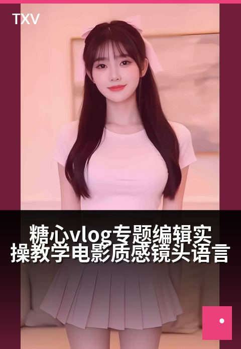 糖心vlog专题编辑实操教学电影质感镜头语言 - 光影叙事必修课：手把手教你打造电影级糖心生活大片-编辑专题-糖心vlog